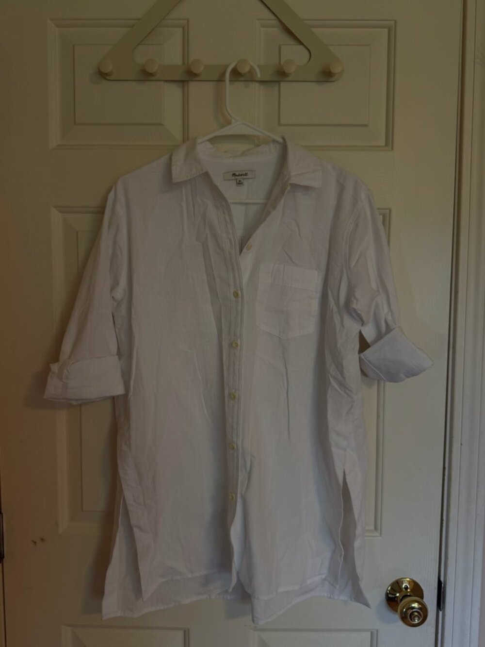 Madewell White 100% Cotton Button Down Shirt Size XS